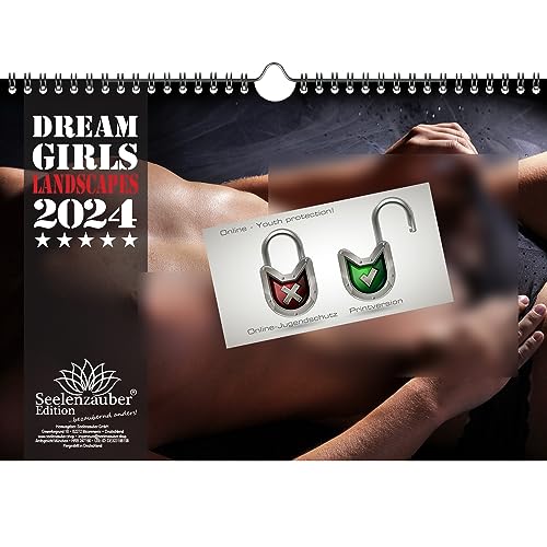 Sexy Dreamgirls Landscapes DIN A4 Kalender Querformat für 2024 Erotik - Seelenzauber von Seelenzauber