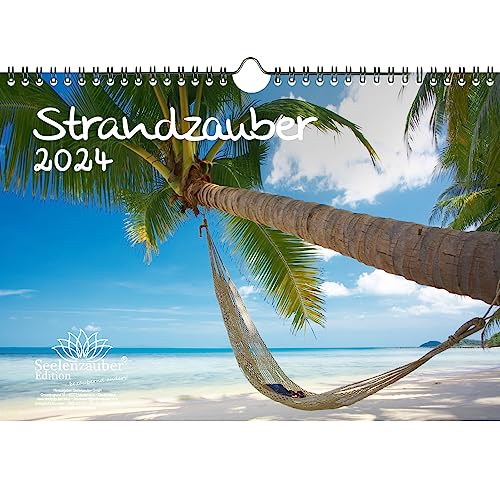 Strandzauber DIN A4 Kalender für 2024 Urlaub Strand und Strände - Seelenzauber von Seelenzauber