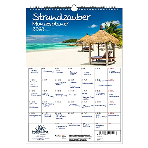 Strandzauber Planer DIN A3 - Kalender für 2023 Strand und Strände - Seelenzauber von Seelenzauber