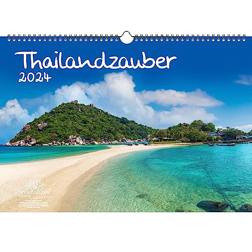 Thailandzauber DIN A3 Kalender für 2024 Bangkok Reise Strand Meer Stadt Land Uraub Strand - Seelenzauber von Seelenzauber