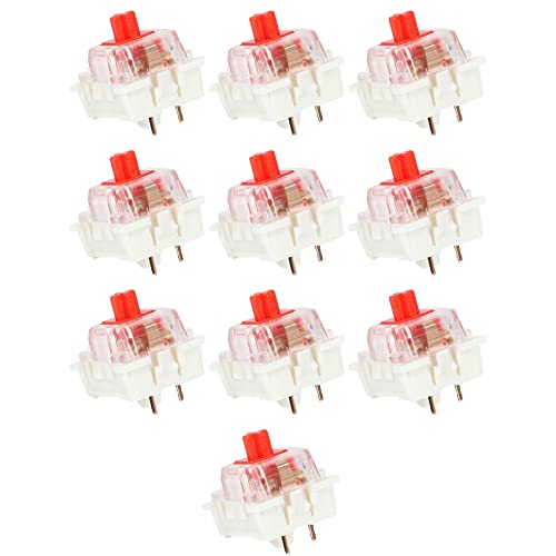 Sefdrert 100 Stück Kunststoff für Cherry Red 3 Pin MX RGB Mechanische Switch Tastatur von Sefdrert