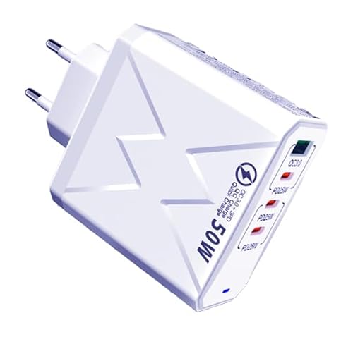 50W USB C ladegerät Mehrfach, 4 Ports PD 25W Schnellladegerät, Handy ladegeräte für Samsung Galaxy S25 S24 S23 A56 A54 A55 iPhone 16 15 14 13 Pro Max, iPad Pro, netzteil USB c ladestecker stecker 50W USB C ladegerät Mehrfach, 4 Ports PD 25W Schnellladegerät, Handy ladegeräte für Samsung Galaxy S25 S24 S23 A56 A54 A55 iPhone 16 15 14 13 Pro Max, iPad Pro, netzteil USB c ladestecker stecker von Sefitopher