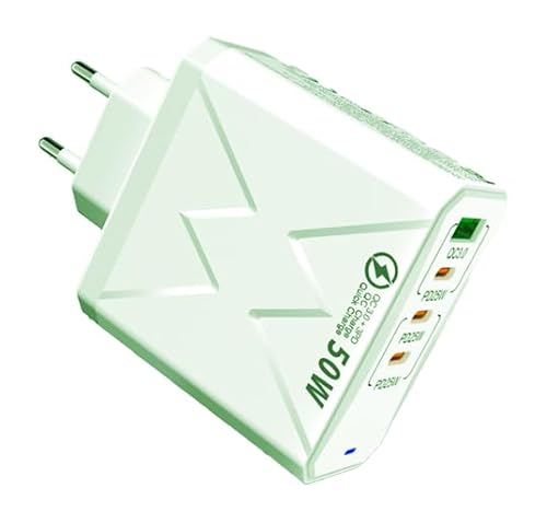 50W USB C ladegerät Mehrfach, 4 Ports PD 25W Schnellladegerät, Handy ladegeräte für Samsung Galaxy S25 S24 S23 A56 A54 A55 iPhone 16 15 14 13 Pro Max, iPad Pro, netzteil USB c ladestecker stecker 50W USB C ladegerät Mehrfach, 4 Ports PD 25W Schnellladegerät, Handy ladegeräte für Samsung Galaxy S25 S24 S23 A56 A54 A55 iPhone 16 15 14 13 Pro Max, iPad Pro, netzteil USB c ladestecker stecker von Sefitopher