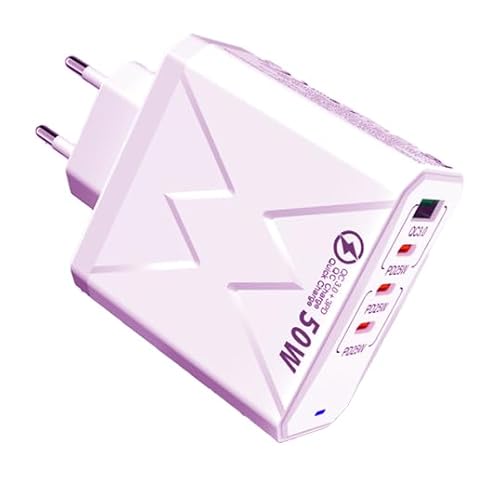 50W USB C ladegerät Mehrfach, 4 Ports PD 25W Schnellladegerät, Handy ladegeräte für Samsung Galaxy S25 S24 S23 A56 A54 A55 iPhone 16 15 14 13 Pro Max, iPad Pro, netzteil USB c ladestecker stecker 50W USB C ladegerät Mehrfach, 4 Ports PD 25W Schnellladegerät, Handy ladegeräte für Samsung Galaxy S25 S24 S23 A56 A54 A55 iPhone 16 15 14 13 Pro Max, iPad Pro, netzteil USB c ladestecker stecker von Sefitopher