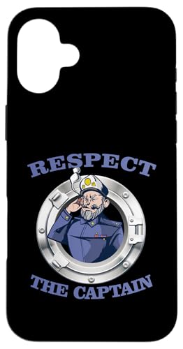 Segler Segel Schiff Segelschiff Respect the Captain Segeln Hülle für iPhone 16 Plus Segler Segel Schiff Segelschiff Respect the Captain Segeln Hülle für iPhone 16 Plus von Segeln Segel Segler Zubehör Geschenke Bekleidung