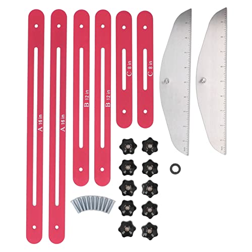 11-60 Zoll Treppenstufenschablone, wiederverwendbare Treppenstufenlehre, Aluminiumlegierungsmaterial, rotes Farbmesswerkzeug 11-60 Zoll Treppenstufenschablone, wiederverwendbare Treppenstufenlehre, Aluminiumlegierungsmaterial, rotes Farbmesswerkzeug von Segrehy