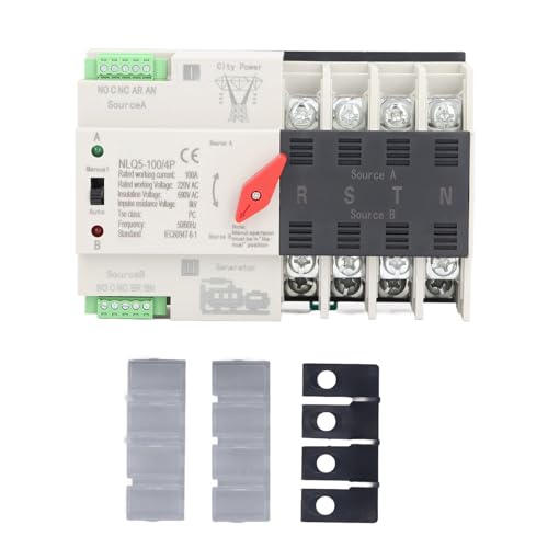AC220V Dual Power Automatic Transfer Switch 4p Millisekundenschalter Generator Umschaltschalter ATS (100a) von Segrehy