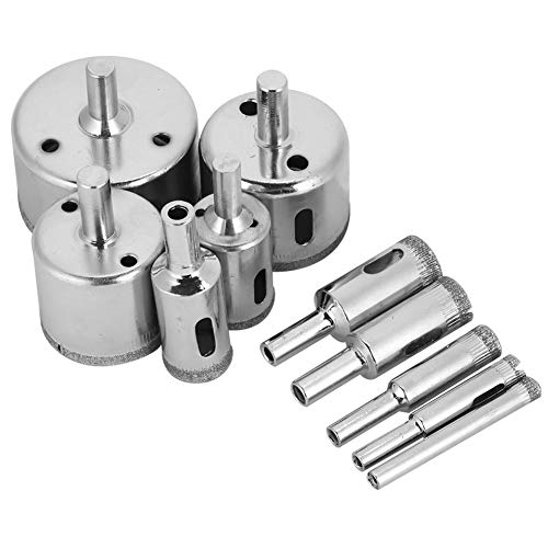 Diamantbeschichtete Kernbohrer Bit Set Premium hohe Härte Verschleiß Widerstandes Loch Säge für Fliesen Keramikglas Porzellan Marmor 10pcs 6 mm bis 50 mm Diamantbeschichtete Kernbohrer Bit Set Premium hohe Härte Verschleiß Widerstandes Loch Säge für Fliesen Keramikglas Porzellan Marmor 10pcs 6 mm bis 50 mm von Segrehy