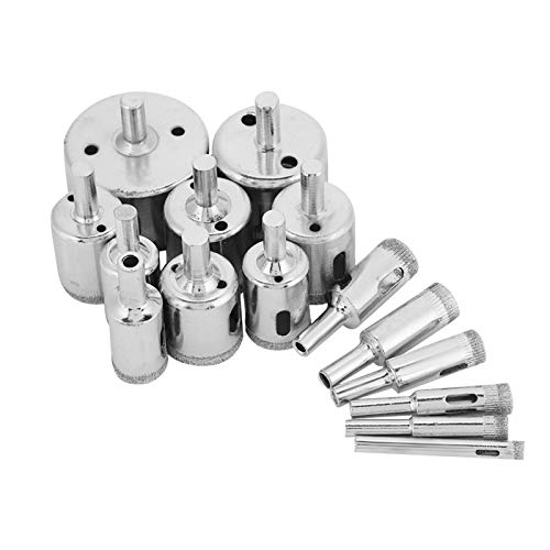 Diamantbeschichtete Kernbohrer Bit Set Premium hohe Härte Verschleiß Widerstandes Loch Säge für Fliesen Keramikglas Porzellan Marmor 15pcs 6 mm bis 50 mm Diamantbeschichtete Kernbohrer Bit Set Premium hohe Härte Verschleiß Widerstandes Loch Säge für Fliesen Keramikglas Porzellan Marmor 15pcs 6 mm bis 50 mm von Segrehy