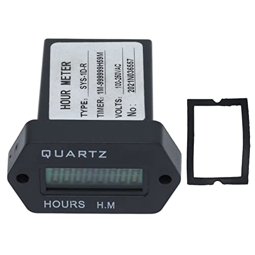 Digitalanzeige Timer der industriellen Zeitzähler mit hoher Genauigkeit mit Gummi -Ring für Generatoren Bagger Rasenmäher Abs Material 55,5 mm 22,5 mm 33,5 mm 53g Digitalanzeige Timer der industriellen Zeitzähler mit hoher Genauigkeit mit Gummi -Ring für Generatoren Bagger Rasenmäher Abs Material 55,5 mm 22,5 mm 33,5 mm 53g von Segrehy
