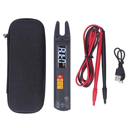 Digitalmultimeter, hochpräzises Spannungs- und Strommessgerät mit automatischer Bereichswahl und Taschenlampe, 100 A, für Elektriker und Ingenieure, ABS-Material Digitalmultimeter, hochpräzises Spannungs- und Strommessgerät mit automatischer Bereichswahl und Taschenlampe, 100 A, für Elektriker und Ingenieure, ABS-Material von Segrehy