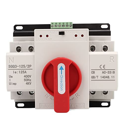 Dual Power Automatic Transfer Switch Red Griff 125A Generator Chance Switch Industrie 400V Dual Power Automatic Transfer Switch Red Griff 125A Generator Chance Switch Industrie 400V von Segrehy