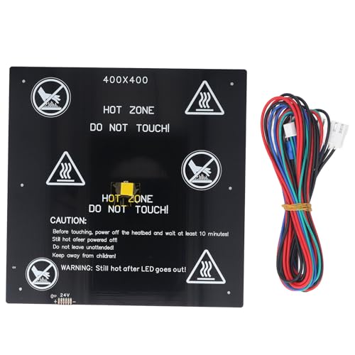 Heizbett-Kit für 3D-Drucker, effiziente Heizung, stabile Leistung, für Druckbegeisterte, Aluminiumlegierung, 400 x 400 mm Heizbett-Kit für 3D-Drucker, effiziente Heizung, stabile Leistung, für Druckbegeisterte, Aluminiumlegierung, 400 x 400 mm von Segrehy