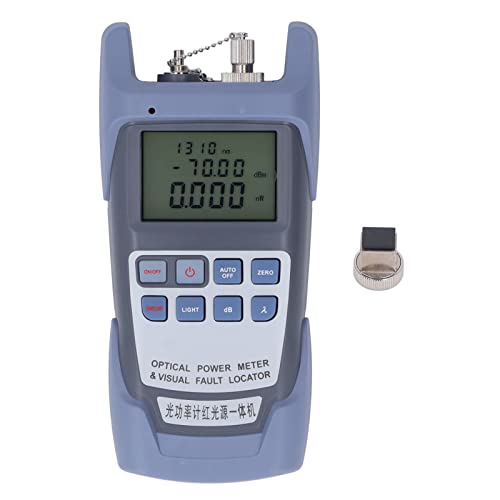 Hochgenauige optische Leistungsmesser 650 nm 7 Wellenlänge Glasfaser -Kabel -Tester -Tester -Fehlererkennung für Netzwerktechniker (50 mw) von Segrehy