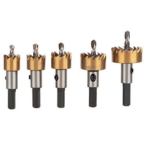 Hochgeschwindigkeits -Stahl -Loch -Säge Bohrbit Set 5pcsarbidzähne Schnell schneiden rund saubere Löcher für Blech Eisenplatte Edelstahlmaterial 16 mm 18,5 mm 20 mm 25 mm 30 mm Hochgeschwindigkeits -Stahl -Loch -Säge Bohrbit Set 5pcsarbidzähne Schnell schneiden rund saubere Löcher für Blech Eisenplatte Edelstahlmaterial 16 mm 18,5 mm 20 mm 25 mm 30 mm von Segrehy