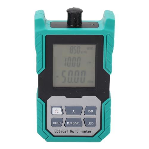 OPTISCHE NOTICE METER MINI Handheld -Glasfaser -Kabel -Tester mit Taschenlampe für optische Faserkommunikation und Wartung Grün Abs 3 AAA -Batterien OPTISCHE NOTICE METER MINI Handheld -Glasfaser -Kabel -Tester mit Taschenlampe für optische Faserkommunikation und Wartung Grün Abs 3 AAA -Batterien von Segrehy