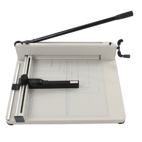 Papierschneider Hochleistungshandbuch Desktop A3 Papierschneider Trimmer Schneidmaschine Rost -Proof Glatte Oberfläche Langes Leben Ergonomisches Design für Büroschule Handwerk von Segrehy