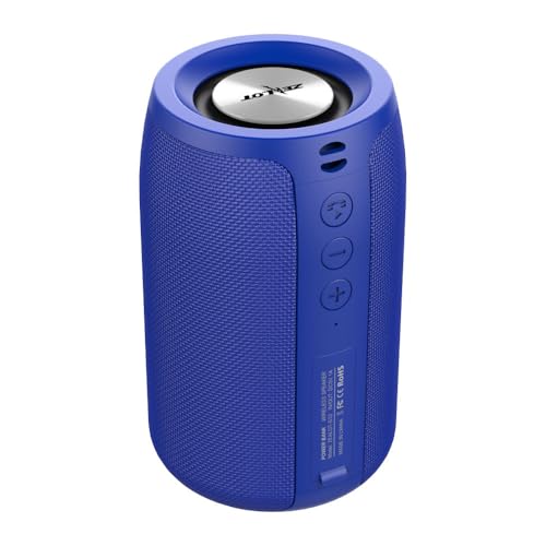 Segrehy BT-Lautsprecher, kabelloser tragbarer Lautsprecher mit fortschrittlicher BT 5.0-Technologie, 52 mm großer Lautsprecher für 3D-Sound, wasserdicht, Robustes Material, (Blau) von Segrehy