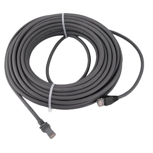 Segrehy Ethernet -Kabel für Mini -Hochgeschwindigkeitswasser -tragbares Ethernet -Verlängerungskabel mit starkem Signalempfang für Innenräume im Innenraum im Außenbereich Graues Gummi (49ft/15m) von Segrehy