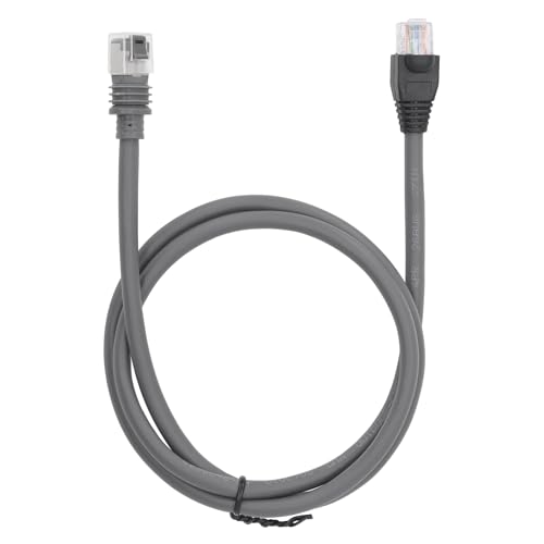 Segrehy Ethernet -Kabel für Mini -Hochgeschwindigkeitswasser -tragbares Ethernet -Verlängerungskabel mit starkem Signalempfang für Innenräume im Innenraum im Außenbereich Graues Gummi (75ft/2300 cm) von Segrehy