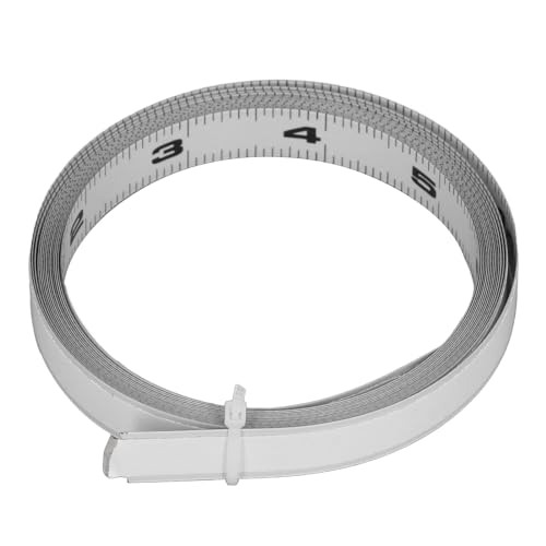 Selbstklebendes Maßband mit Doppelskala, Maßband aus Kohlenstoffstahl für Tischkreissägen-Werkbänke, 12 Fuß, 144 Zoll Selbstklebendes Maßband mit Doppelskala, Maßband aus Kohlenstoffstahl für Tischkreissägen-Werkbänke, 12 Fuß, 144 Zoll von Segrehy