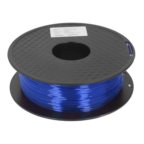 TPU -Filament 1,75 mm 1 kg Bundle Clog Flexible Flexible hohe Permeabilität stabiler stabiler genauer Effekt für FDM 3D -Drucker Verbrauchsmaterialien (Klar blau) von Segrehy