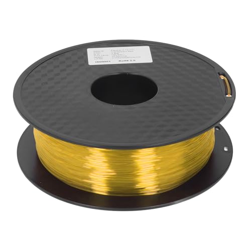 TPU -Filament 1,75 mm 1 kg Bundle Clog Flexible Flexible hohe Permeabilität stabiler stabiler genauer Effekt für FDM 3D -Drucker Verbrauchsmaterialien (Klar gelb) von Segrehy