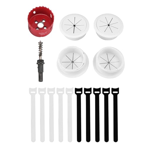 TV -Kabel Hider Wall Kit Premium Dauerhaftes Kabelmanagementsystem für wandmontierte Fernseher umfasst 4 Durchgänge 1 Lochsägen -Bohranhang 10 Kabelbindungen PC -Material PC TV -Kabel Hider Wall Kit Premium Dauerhaftes Kabelmanagementsystem für wandmontierte Fernseher umfasst 4 Durchgänge 1 Lochsägen -Bohranhang 10 Kabelbindungen PC -Material PC von Segrehy