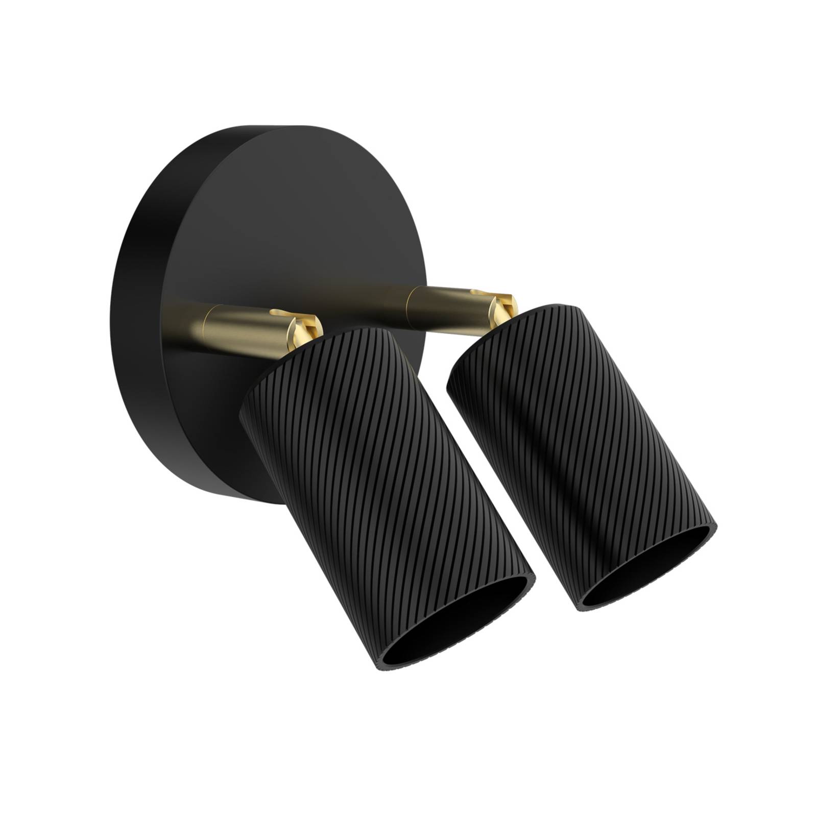 SEGULA Bronx Double Wave Wandleuchte E27 schwarz SEGULA Bronx Double Wave Wandleuchte E27 schwarz von Segula