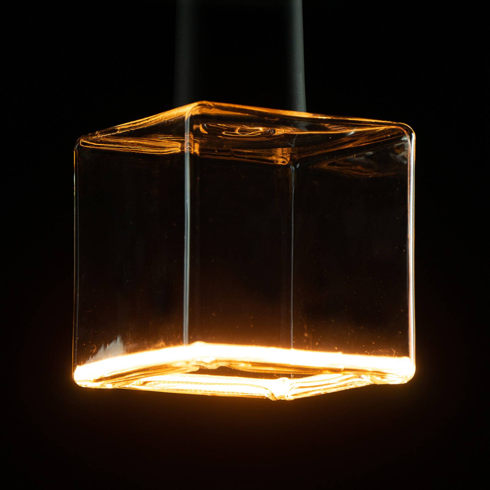 SEGULA LED-Floating-Cube 86 E27 4,5W warmweiß klar von Segula