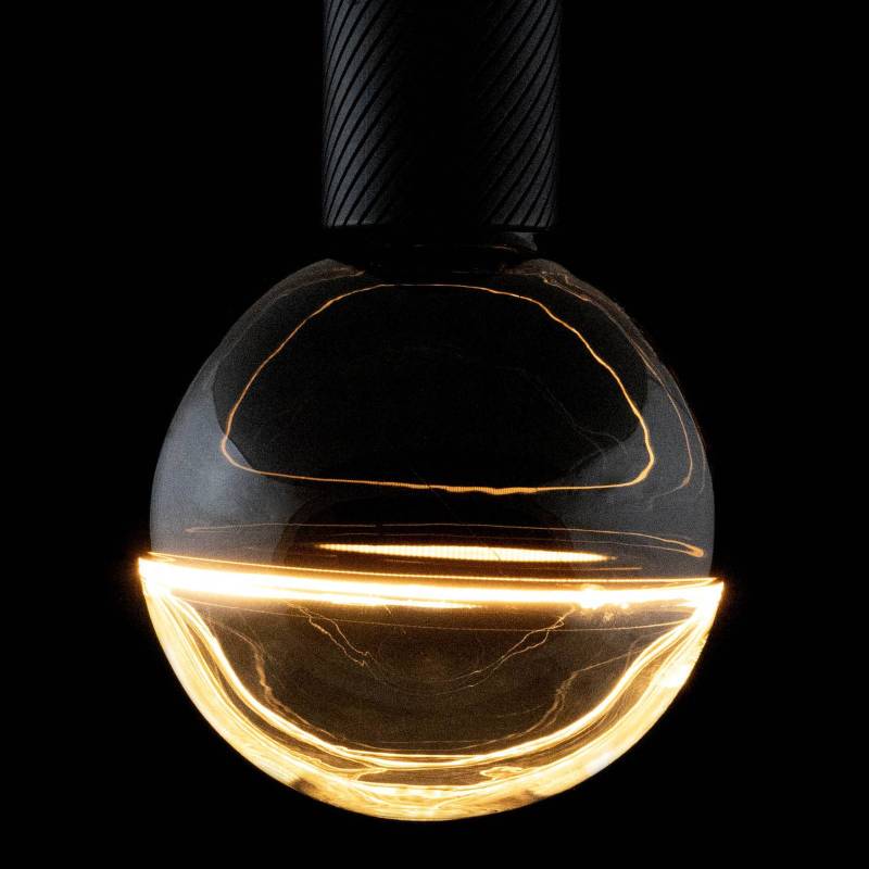SEGULA LED-Globe Illusion E27 G145 klar/schwarz 6W 1900K dim von Segula
