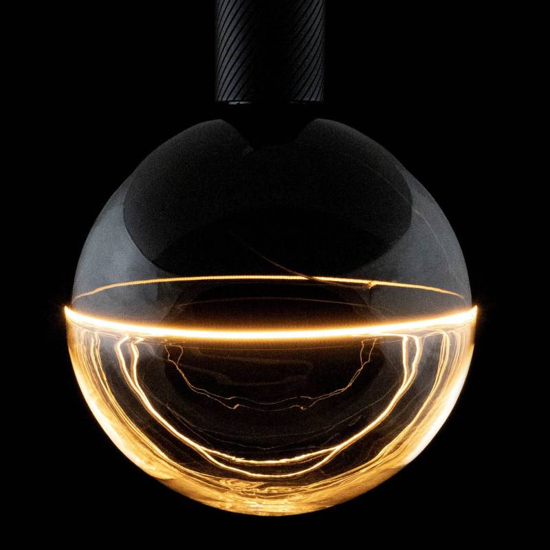 SEGULA LED-Globe Illusion E27 G190 klar/schwarz 6W 1900K dim von Segula