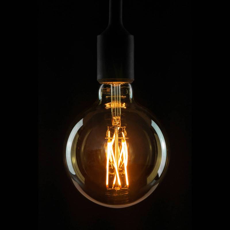 SEGULA LED-Globelampe E27 G125 5W 2.200K gold dimm von Segula