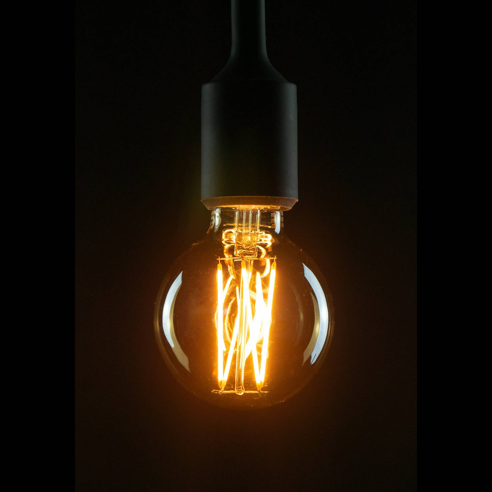 SEGULA LED-Globelampe E27 G80 5W 2.200K gold dimm von Segula