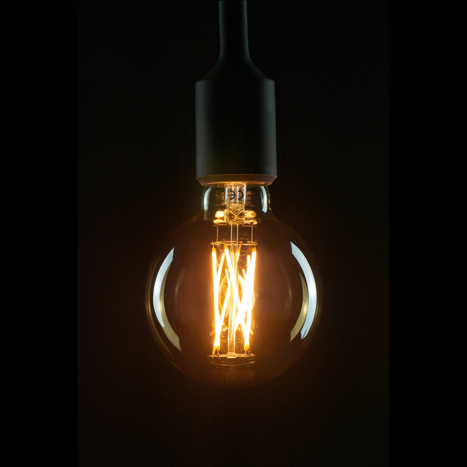 SEGULA LED-Globelampe E27 G95 5W 2.200K gold dimm von Segula