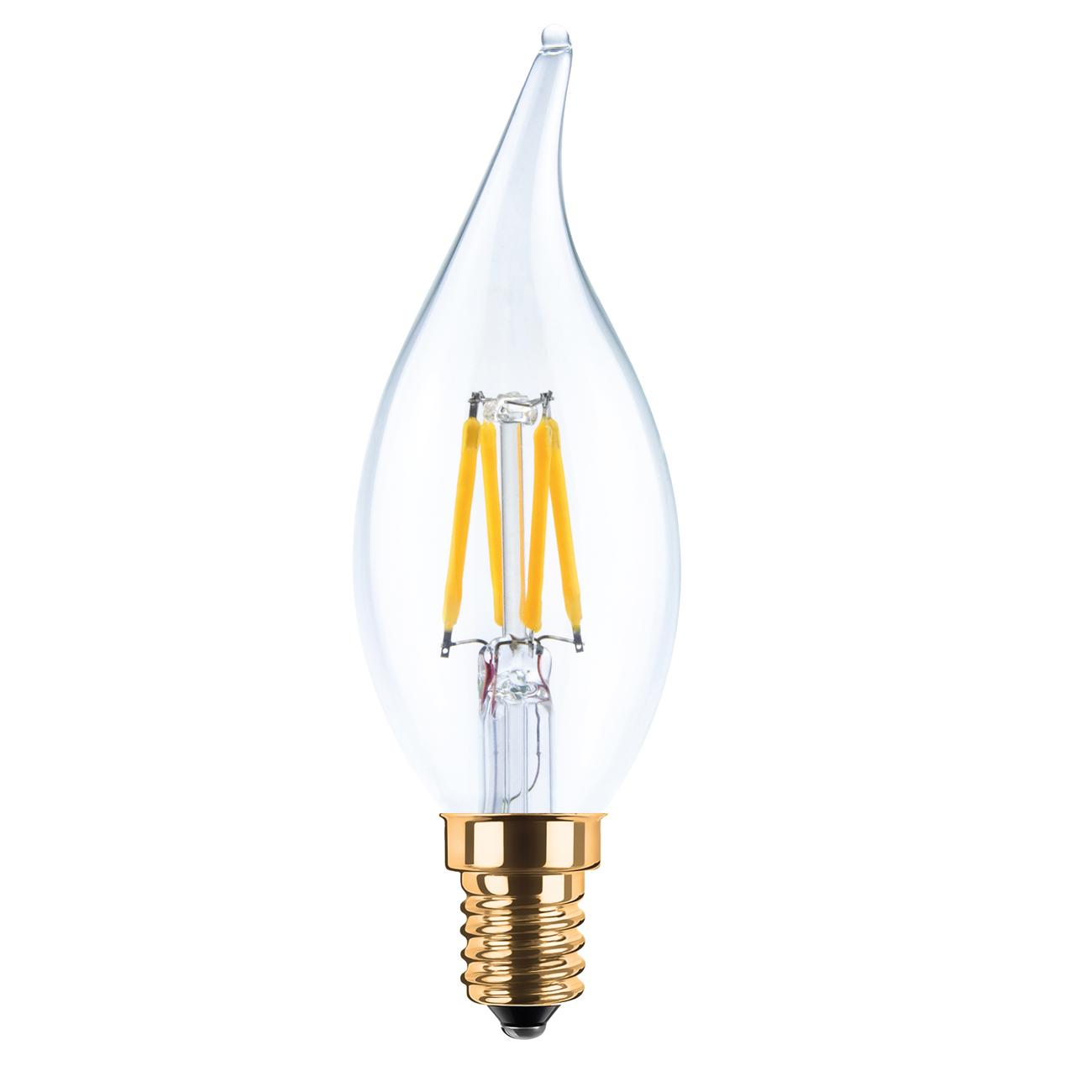 SEGULA LED Kerze Windstoß klar E14 3,2W 260Lm 2200K dimmbar von Segula