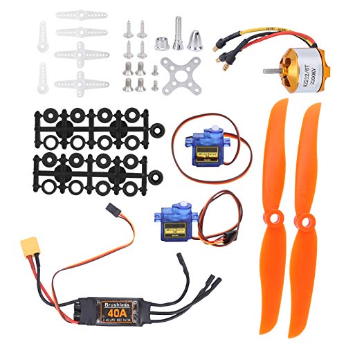 RC 2200 KV Brushless Motor, 40A XT60T ESC mit SG90 Motor 6035 Propeller Zubehörsatz Kit Halterung für RC Flugzeug Quadcopter Starrflügel Flugzeug RC 2200 KV Brushless Motor, 40A XT60T ESC mit SG90 Motor 6035 Propeller Zubehörsatz Kit Halterung für RC Flugzeug Quadcopter Starrflügel Flugzeug von Segutage
