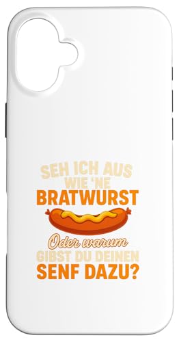 Seh Ich Aus Wie Eine Bratwurst Lustiger Grill Spruch Hülle für iPhone 16 Plus von Seh Ich Aus Wie Eine Bratwurst Grill Spruch