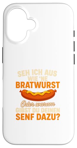 Seh Ich Aus Wie Eine Bratwurst Lustiger Grill Spruch Hülle für iPhone 16 von Seh Ich Aus Wie Eine Bratwurst Grill Spruch