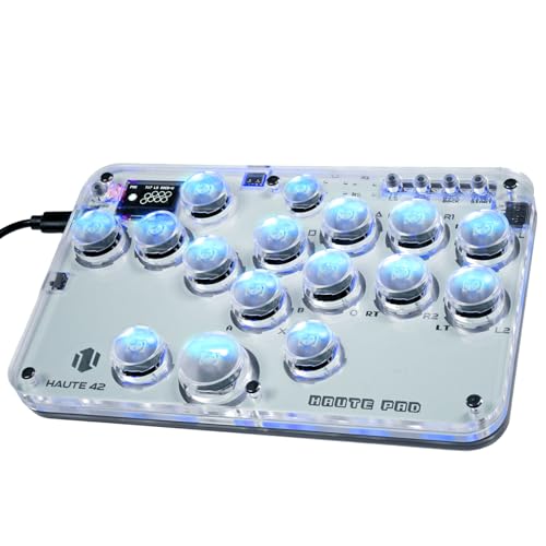 Sehawei Arcade Fight Stick 16Keys All-Button Gamerfinger mit Custom RGB & Turbo Functions,Arcade Controller Street Fight für PC/Ps3/Ps4/Switch/Steam Game Keyboard-Supports Hot Swap & SOCD (G16) von Sehawei