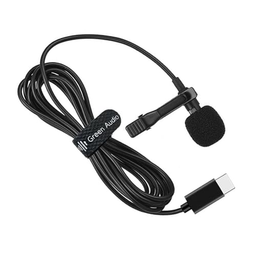 Sehuby 1 Set omnidirektionales Typ-C-Ansteckmikrofon für Desktop- und Notebook-Gaming-Video und Meetings, Lavalier-Mikrofon von Sehuby