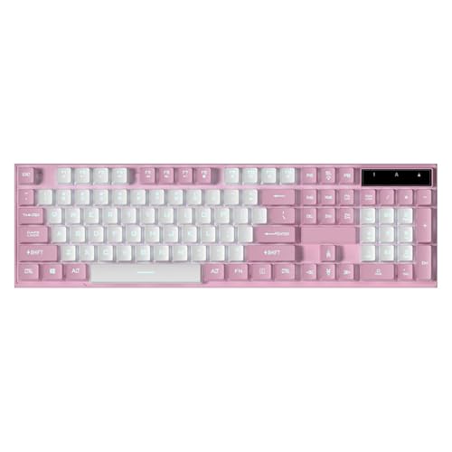 Sehuby Mechanische Tastaturen, beleuchtete Kabel-Gaming-Tastaturen für PC mit mechanischem Gefühl und ergonomischen Tastaturen, Gamer von Sehuby