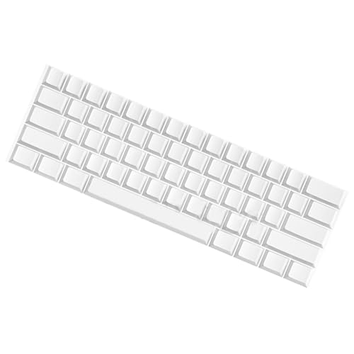 Sehuby Minimalistische weiße Blanked-Tastenkappen mit 61 Tasten, Originalhöhe, Tastenkappen-Set für mechanische Tastaturen für Büro und Gaming Sehuby Minimalistische weiße Blanked-Tastenkappen mit 61 Tasten, Originalhöhe, Tastenkappen-Set für mechanische Tastaturen für Büro und Gaming von Sehuby