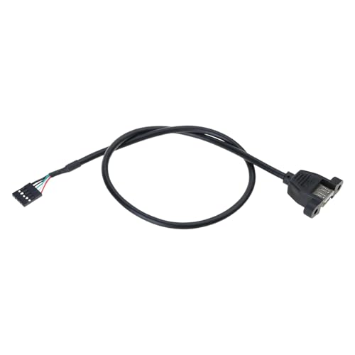Sehuby USB-2.0-Buchse auf 5-polige USB-Header-Motherboard-Kabel für Frontplattenanschluss und Datenübertragung Sehuby USB-2.0-Buchse auf 5-polige USB-Header-Motherboard-Kabel für Frontplattenanschluss und Datenübertragung von Sehuby