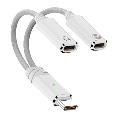 Sehuby USB-C-Splitterkabel, 1 zu 2 Kopfhörer-Adapterkabel, 2-in-1-Design, PD100W, schnelles Aufladen, 480 Mbit/s Daten Sehuby USB-C-Splitterkabel, 1 zu 2 Kopfhörer-Adapterkabel, 2-in-1-Design, PD100W, schnelles Aufladen, 480 Mbit/s Daten von Sehuby