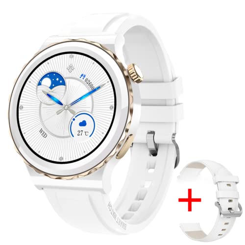 Seiconer Smartwatch für Damen, Bluetooth, Fitness-Tracker, Herzfrequenzmesser, Blutdruck, SpO2, Schrittzähler, kompatibel mit iPhone und Android von Seiconer