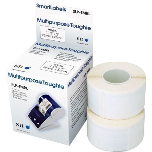 Seiko Instruments Toughie Paper, 28 x 51mm 220 Labels/roll, 2pcs/Box, SLP-TMRL (220 Labels/roll, 2pcs/Box Multipurpose Labels) von Seiko Instruments