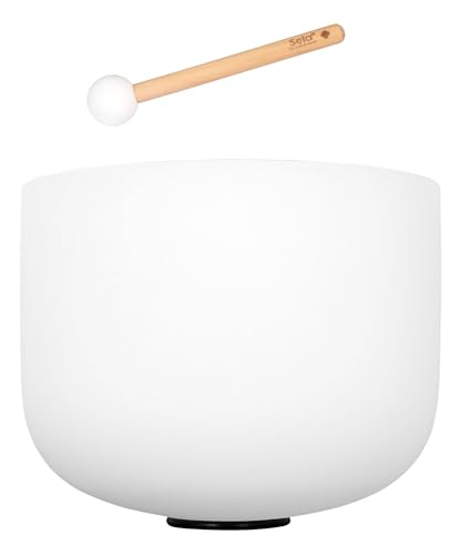 13“ Crystal Singing Bowl Set Frosted 440Hz D von sela