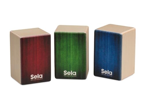 Mini Cajon Shaker Set (Soft, Medium, Hard) von Sela