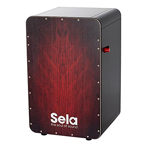 Sela CaSela Black Pro - Red Dragon - Snare Cajon mit On/Off-System und Clap Corners von Sela
